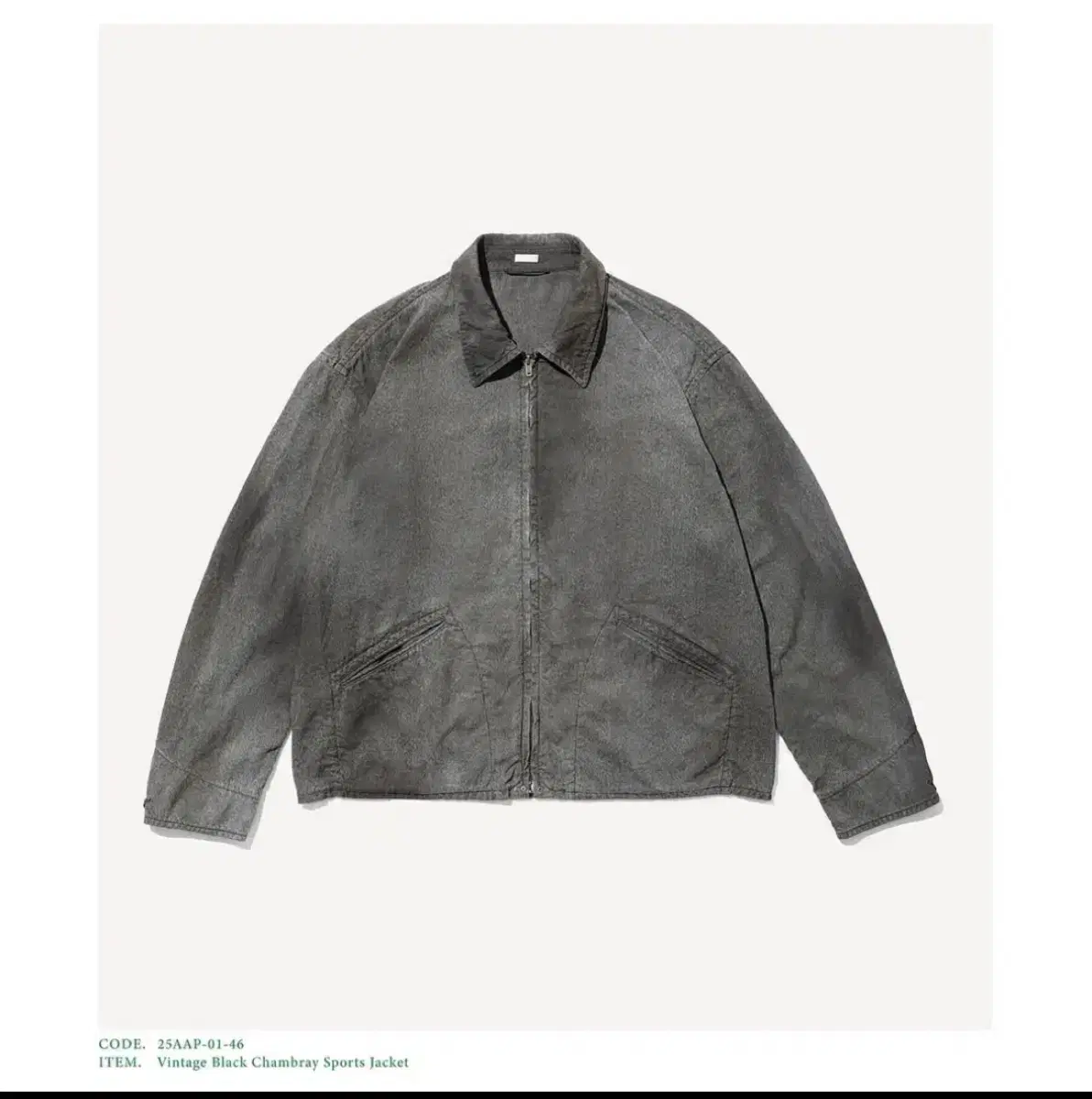 A.PRESSE 25ss DRIVING JACKET 에크루3사 새상품 #아프레쎄 on
